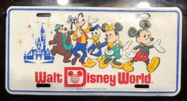 Blechschild Walt Disney World mit Mickey und Co.
