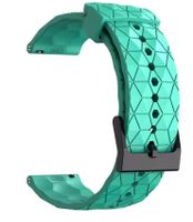 20mm Silikon Rubber Uhrenband grün-teal, Uhrenarmband