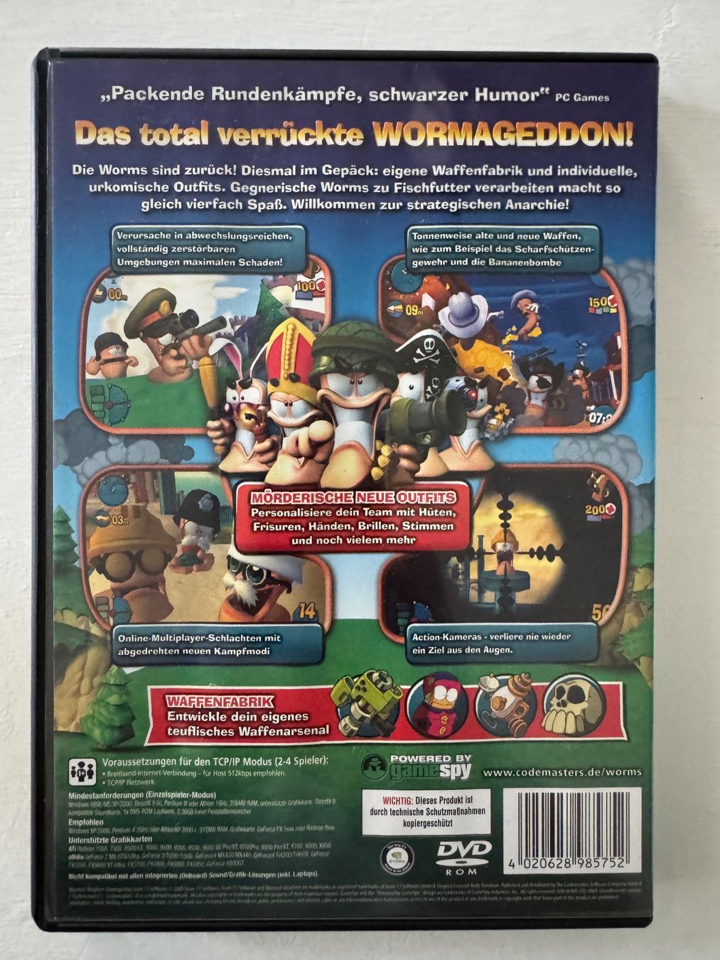 Giochi: Worms 4 Mayhem PC Spiel – Usato da Schachen LU venduto da danb86 1