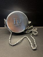 100% DIOR ❤️Beauty Case Silver, Round Clutch Bag, New!