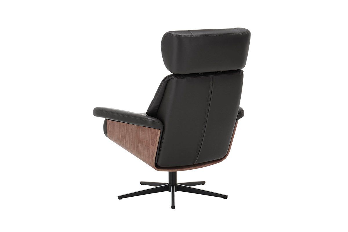 Sessel: Relax Sessel MANILA Leder schwarz inkl. Hocker – Neu und originalverpackt aus Unterentfelden von moebelrufli 3