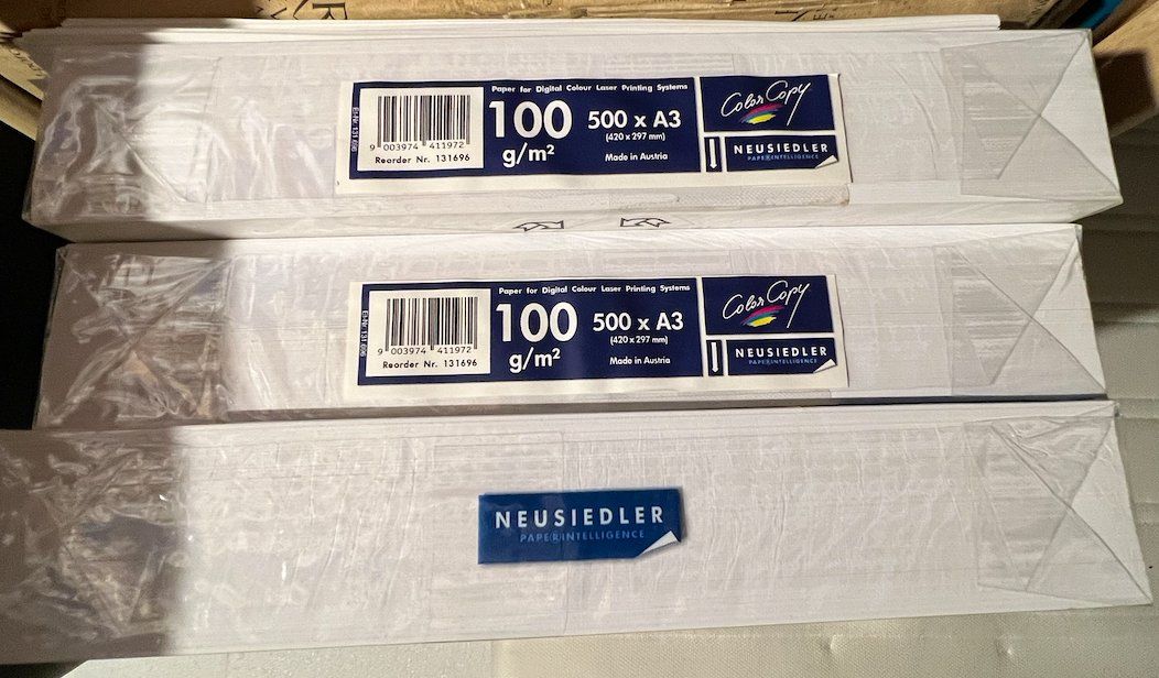 Carta: Papier A3 Weis 100g for Digital Colour Laser Printing System – Nuovo e nell'imballaggio originale da Wisen venduto da Tukta08