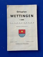 Ortsplan von Wettingen mit Strassenverzeichnis. 1961