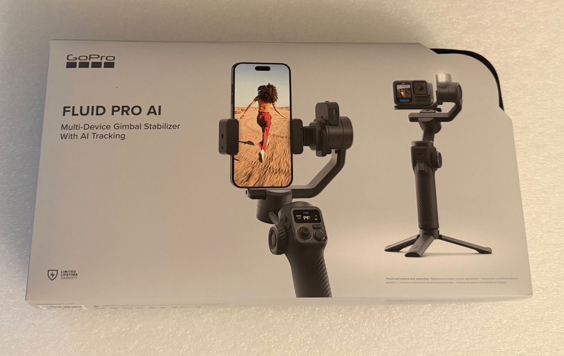 Gopro Treppiedi & Teste: GoPro FLUID PRO AI Multi-Device Gimbal Stabilizer  (NEU) – Nuovo e nell'imballaggio originale da Dietlikon venduto da Web-Trader 1