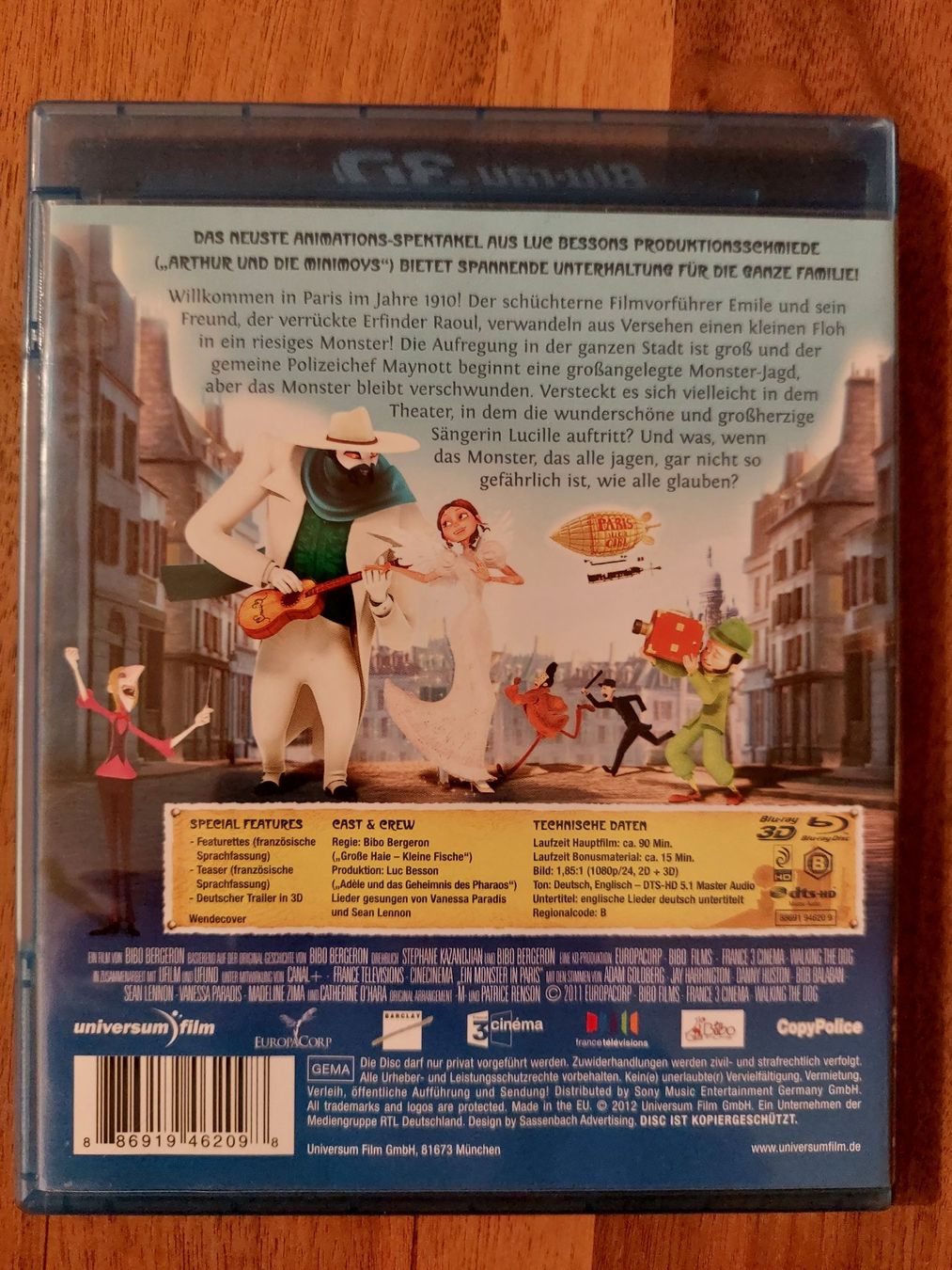 Alle DVDs: Blu Ray 3D & 2D - Ein Monster in Paris – Gebraucht aus Rheinfelden von FilmAuktion 1