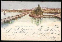 Genève, Genève et le Mont-Blanc, 1900