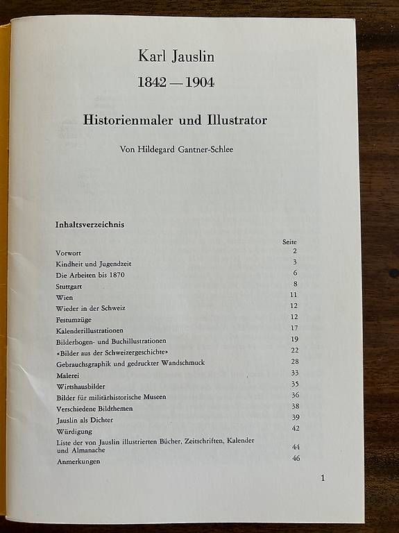 Riviste & Magazine: Heft über den Maler Karl Jauslin – Usato da Zollikon venduto da Tagisonne 1