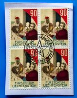 Briefmarken aus Liechtenstein 4 er Block mit Papier 