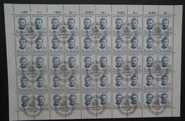Pro Patria 1966 Bogen 5 Rp Heinrich Federer  Ersttag Stempel