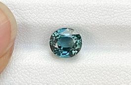 2.22cts Saphir Teal non chauffé certifié