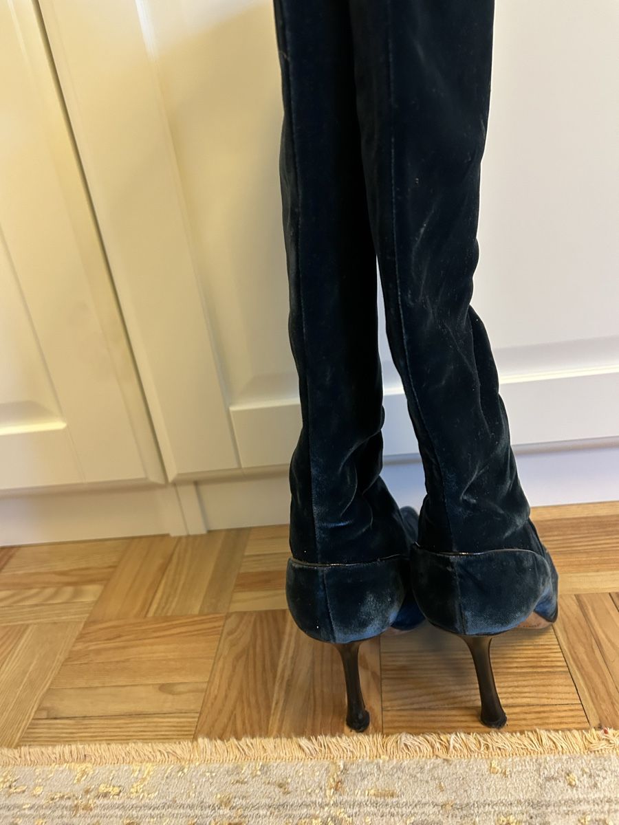 Jimmy Choo Scarpe da donna: Jimmy choo velvet boots Gr. 38.5 – Usato da Oberrieden venduto da Mlew 3