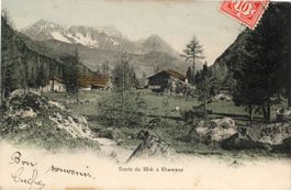 Champex  VS  et Dents du Midi      en  1 9 0 6