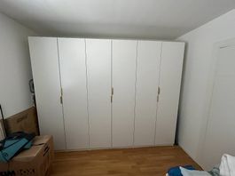 IKEA PAX Wardrobe 300cm White, 6 doors  Wrapped in Rütihof