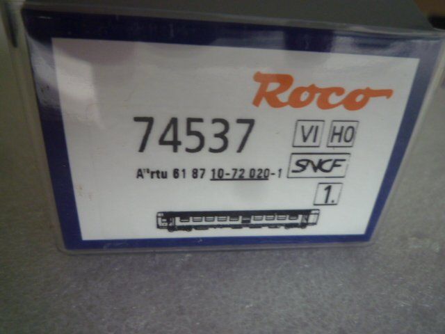Roco Modellini di ferrovie: NEU - ROCO 74537 SNCF A10rtu CORAIL - DC ou/oder AC – Nuovo e nell'imballaggio originale da Chevenez venduto da Railpassion 2