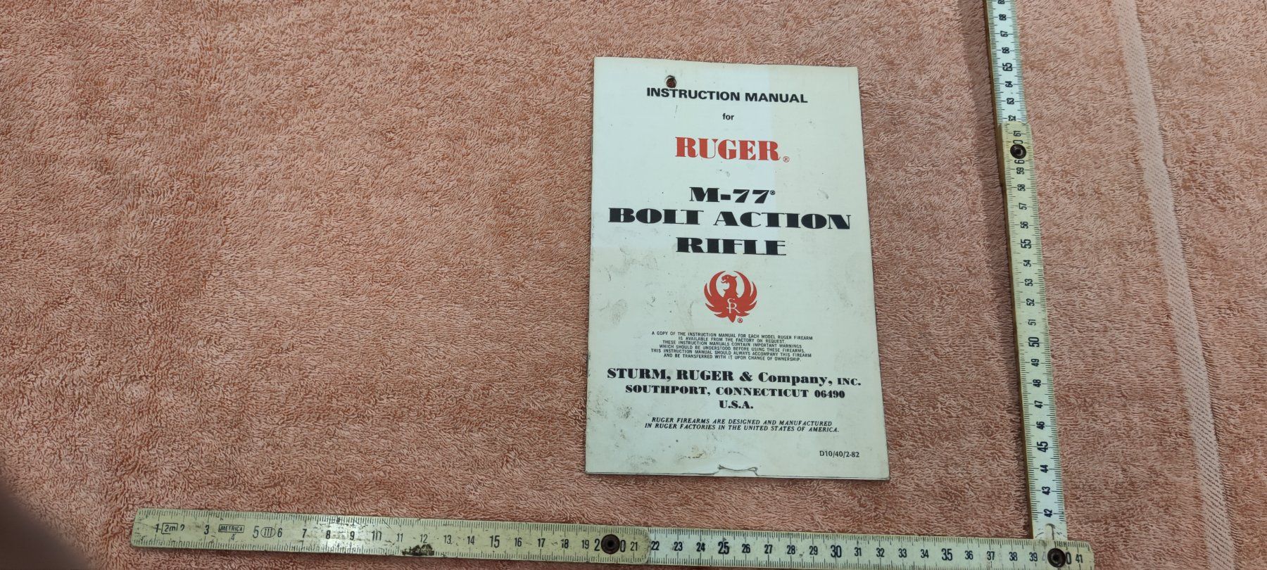 Documenti: ANLEITUNG RUGER M-77 – Usato da Cama venduto da anto_a