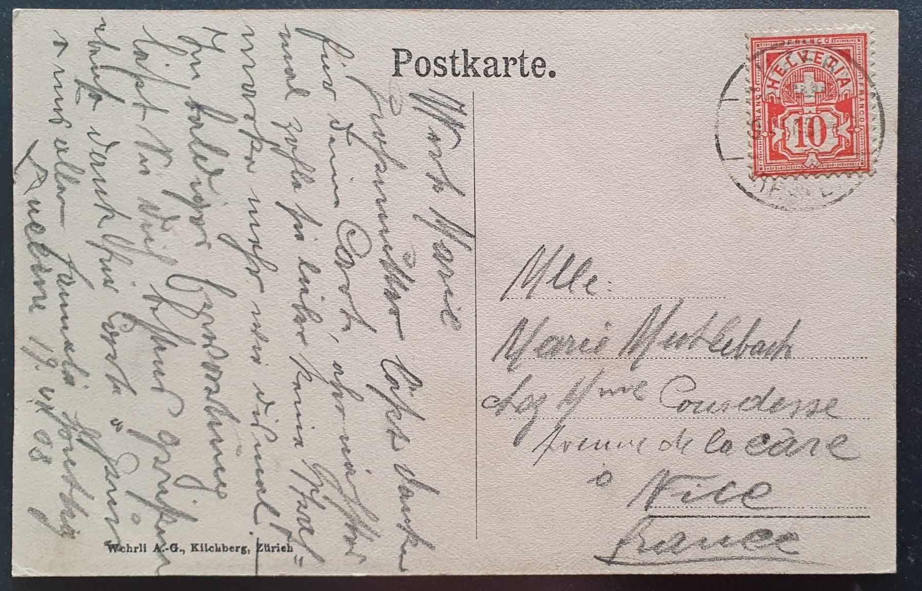 Cartoline postali: Luzern - Frohleichnahmsprozession 1908 – Usato da Kreuzlingen venduto da Rschweiz1 1