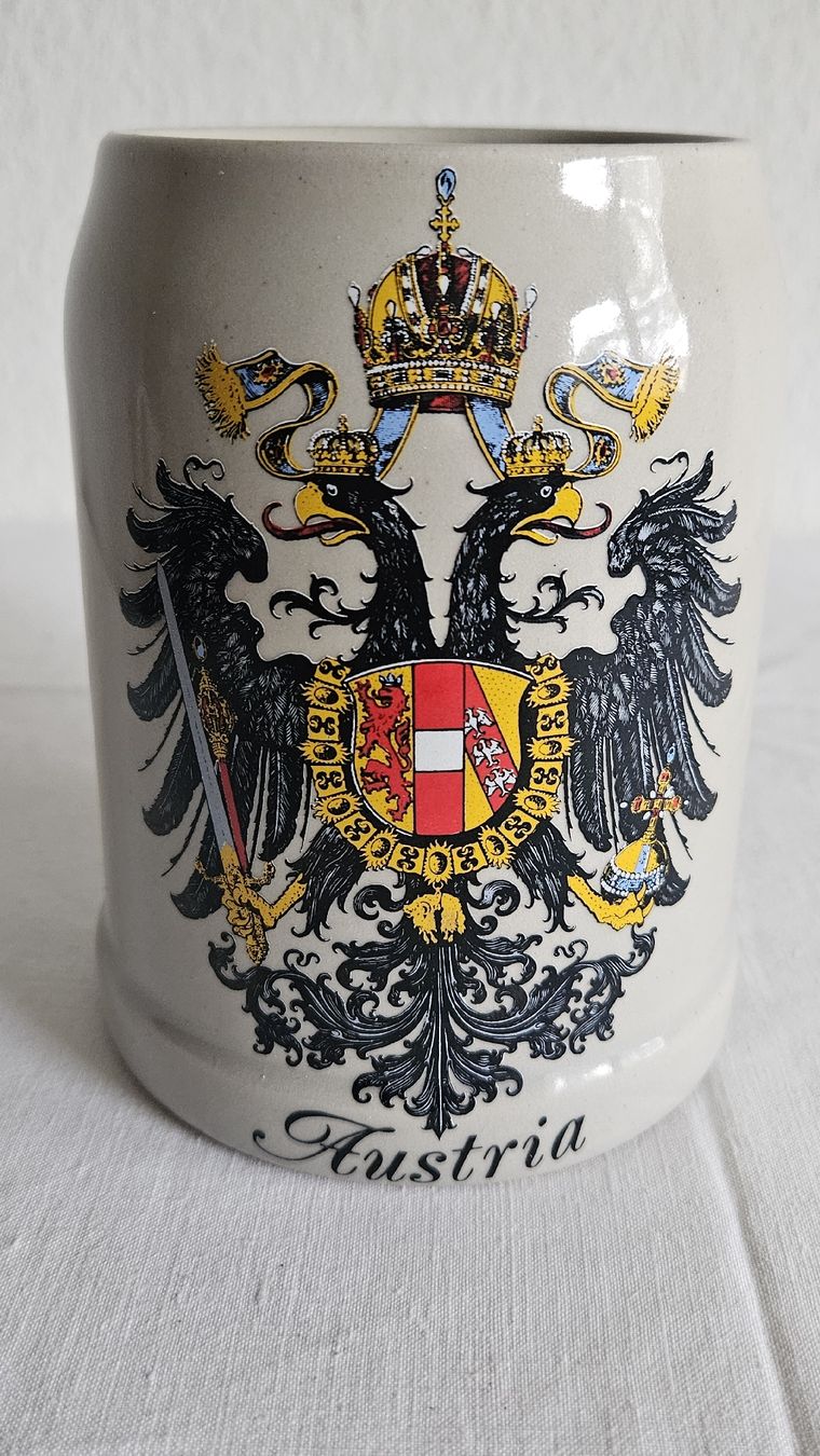 Tutte le decorazioni: Antikes  Austria Bierkrug Handarbeit – Usato da Ettingen venduto da samiba 3