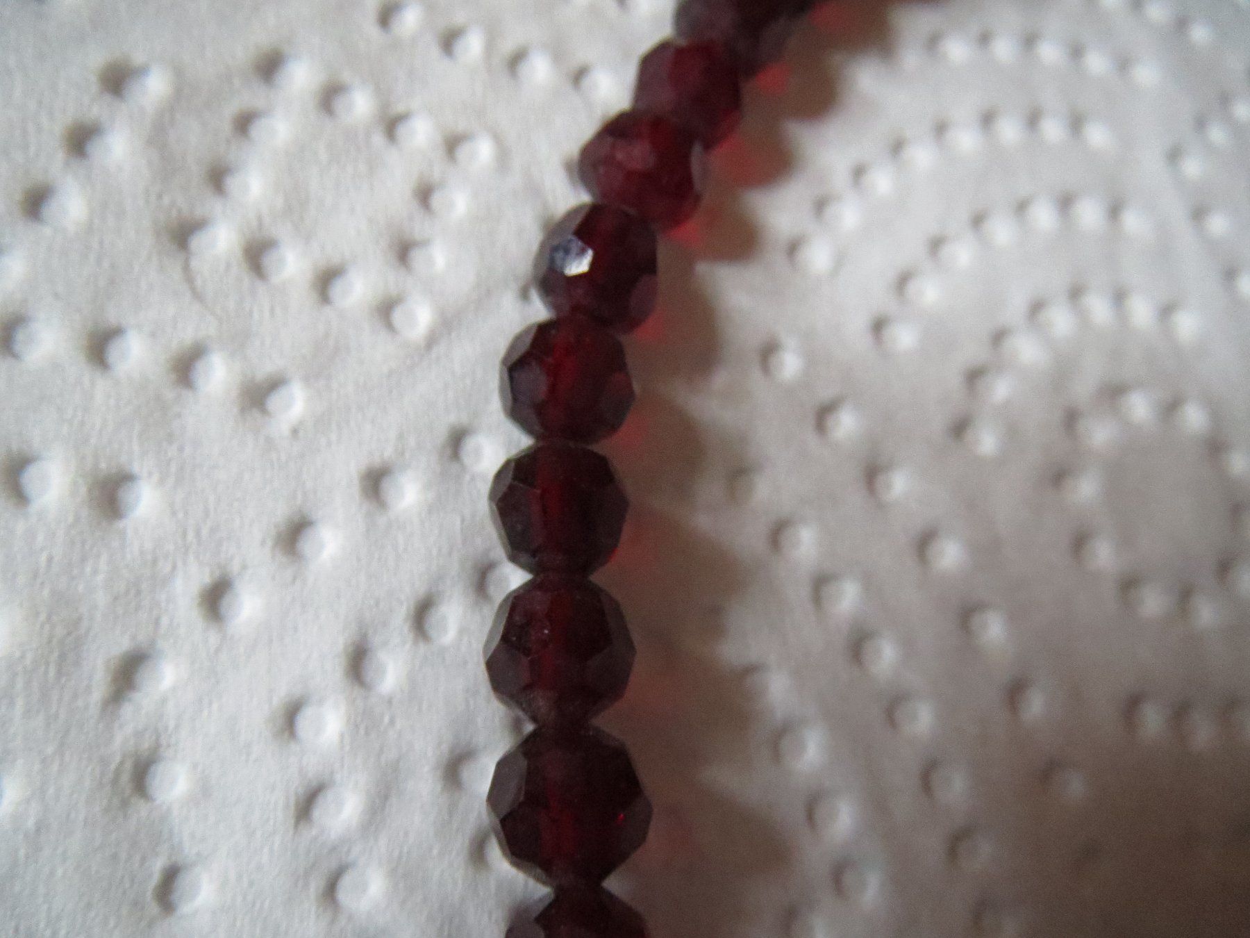 Catenine: super schöne ECHTSTEIN Kette RHODOLIT – Usato da Kiental venduto da Anna8702 2