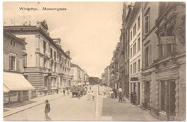 WINTERTHUR Museumgasse - Pferde-Fuhrwerk