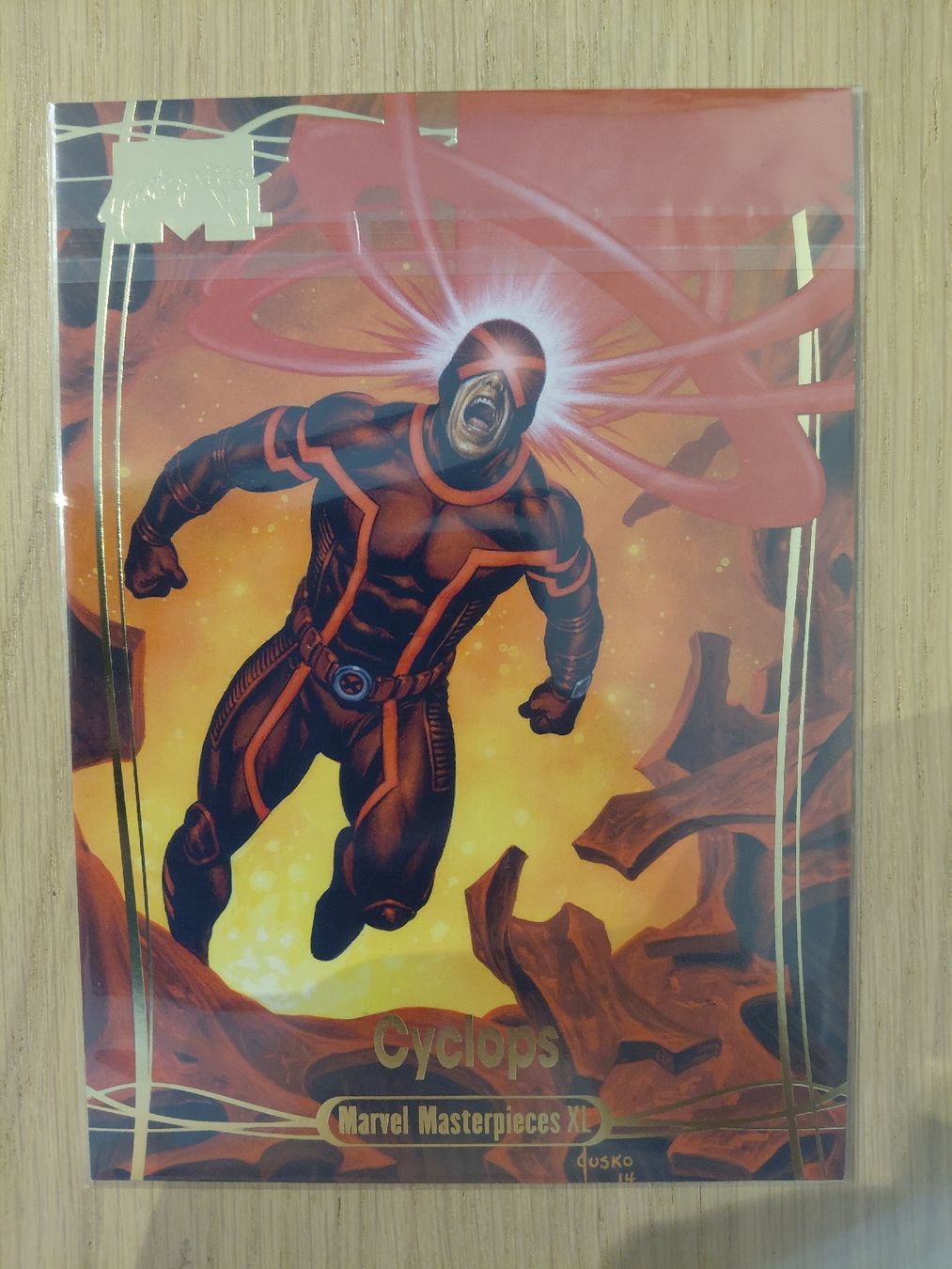 Marvel Sammelbilder & Trading cards: Marvel Masterpieces XL Cyclops Gold Foil  Limited edition – Neu (gemäss Beschreibung) aus KLOTEN von RAULMACHOTE