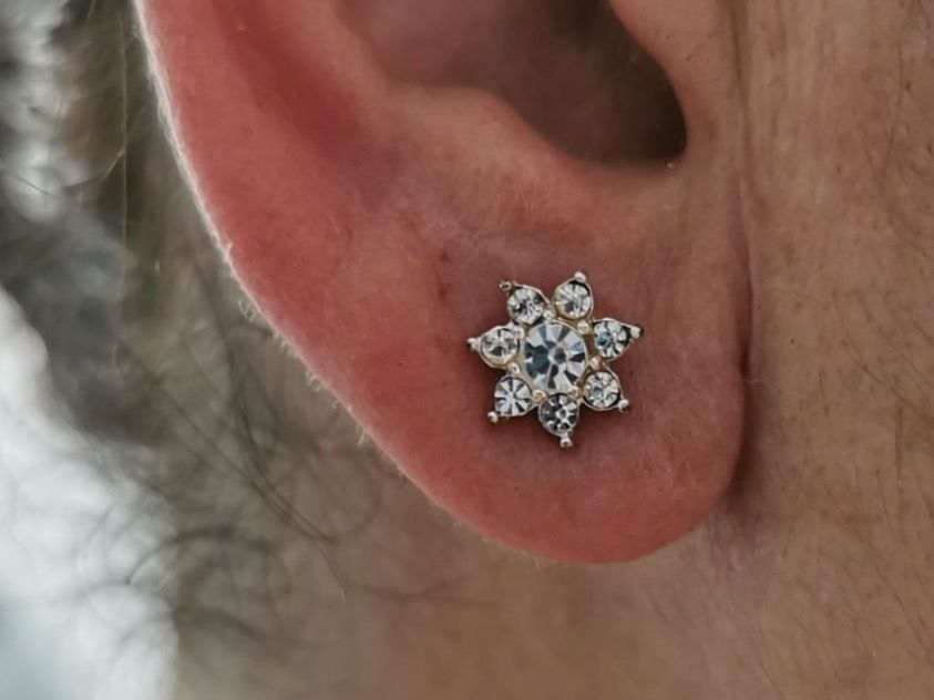Orecchini pendenti & Orecchini a lobo: Boucles d'oreilles argentées/zirconias – Nuovo (secondo la descrizione) da Veyrier venduto da Leilazizou 1