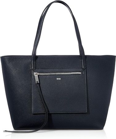 BOSS Damen Carrie Shopper Navy Glattleder NP599