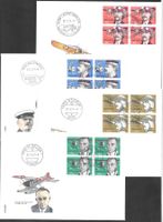 4 FDC 582 - 585 Serie Viererblöcke Orts-ET 27.1.1977 schön