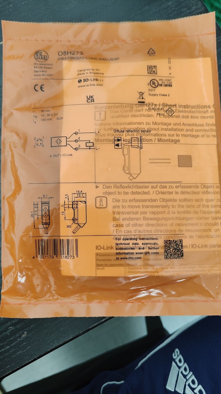 Componenti elettronici: Ifm Electronic Reflexlichttaster O8H273. 12st. – Nuovo e nell'imballaggio originale da Boppelsen venduto da dam_zzz9 1