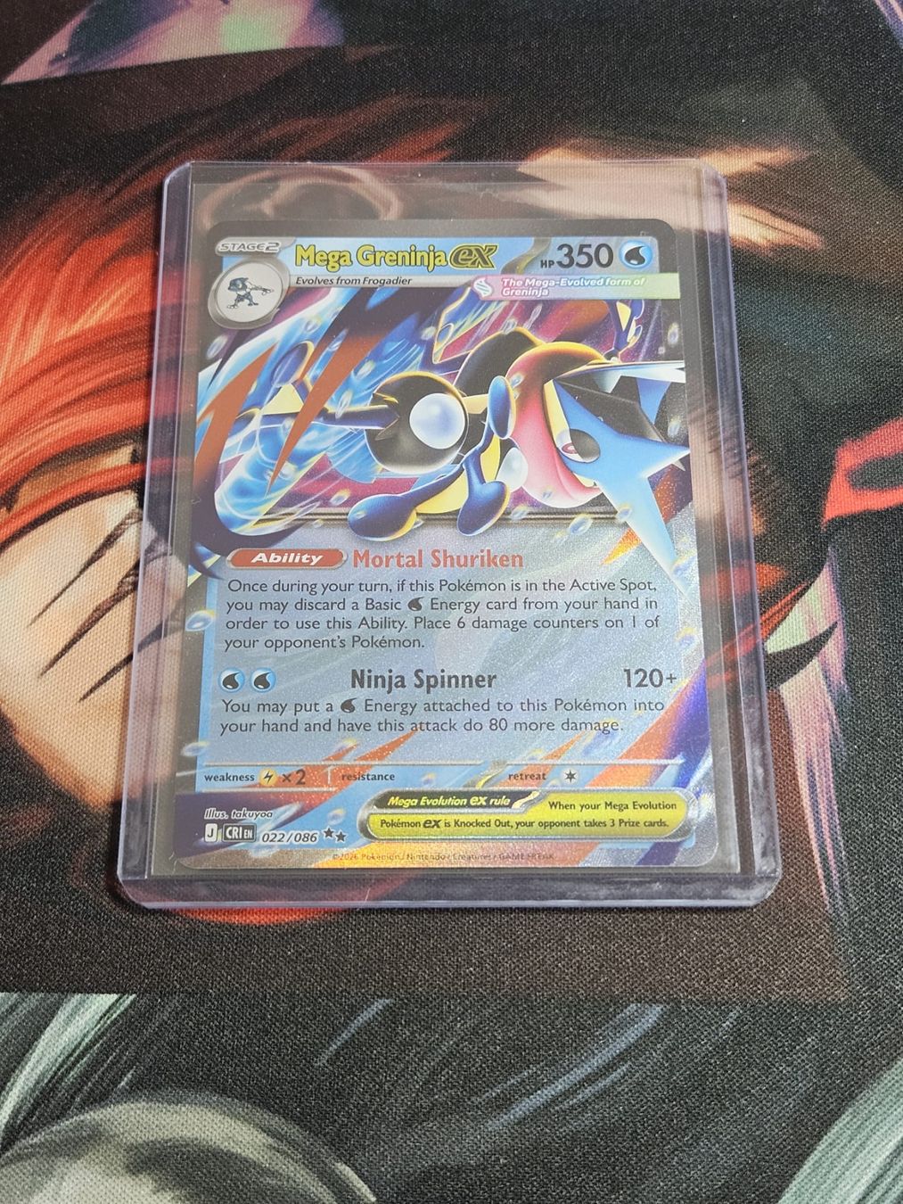 Pokémon Carte collezionabili: Pokemon TCG Mega Greninja ex eng – Usato da Lugano venduto da NICKSTORE