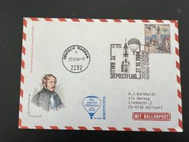 Ballonpost Österreich Brief 1984  Luxus  (V72)