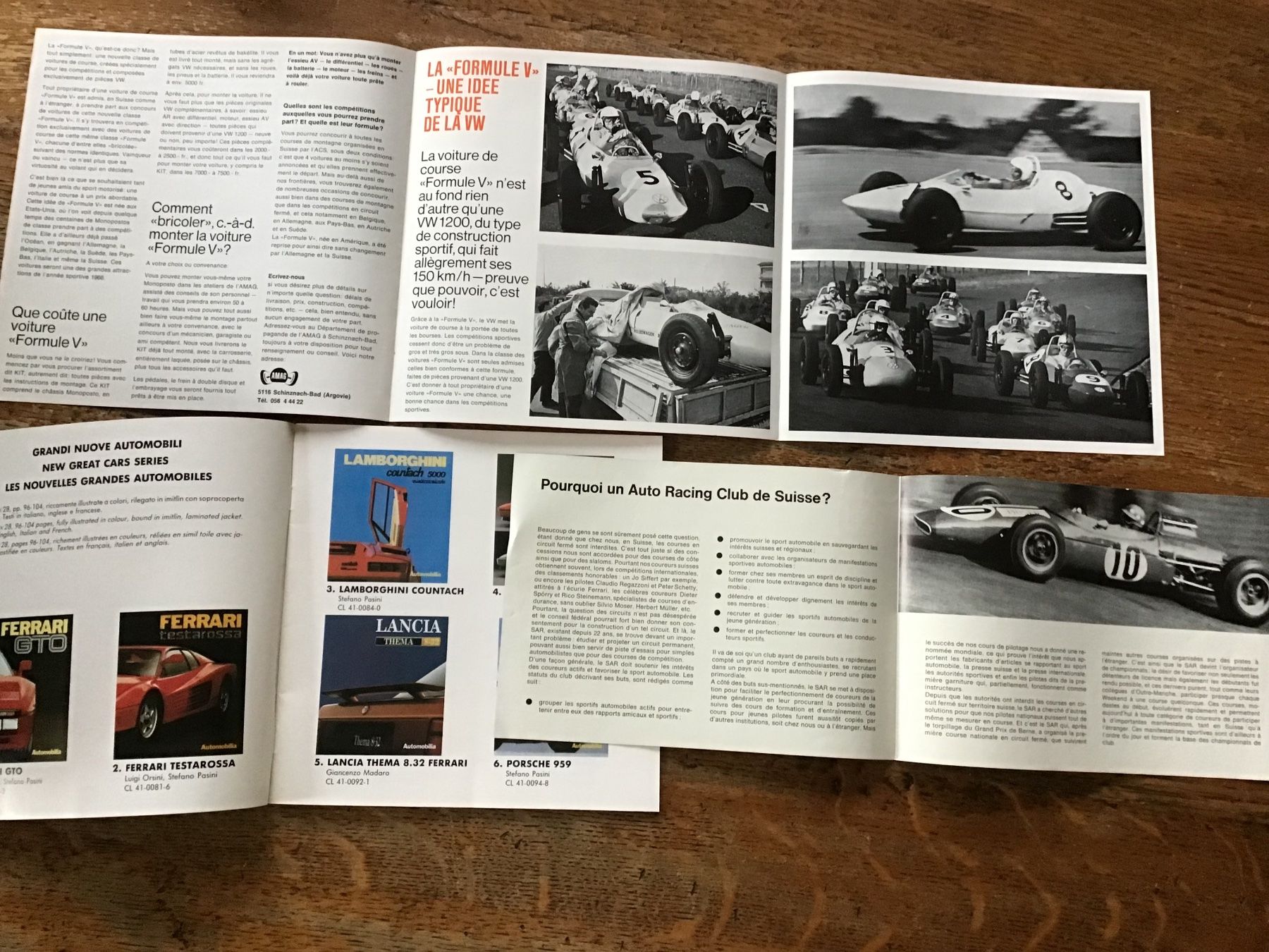 Documenti: Lot de 3 petits prospectus publicitaires vintage oldtimer – Usato da Fully venduto da Ruby97 1