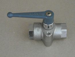 Neuer Kugelhahnen LEGRIS Art. 6402 13 21, Messing vernickelt