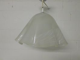 Elegante Hängelampe, Milchglas, Retro Design, Vintage Lampe