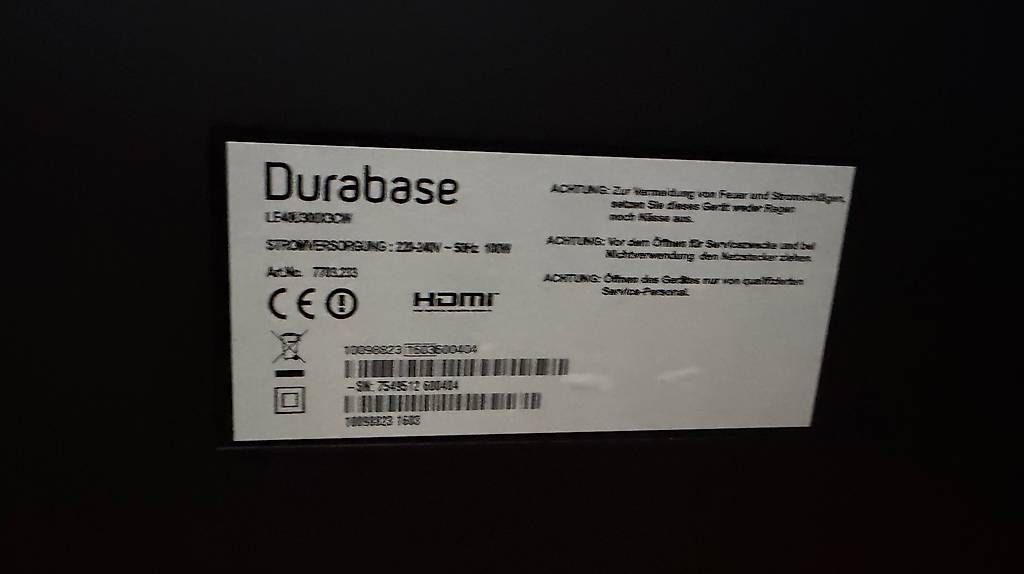 Appareils TV: Televisore Durabase 40 pollici – D'occasion à Cadro par nbb29 2