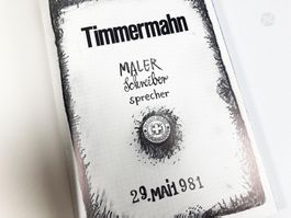 Timmermahn Maler Schreiber Sprecher Bubenfersen Buch + Tape