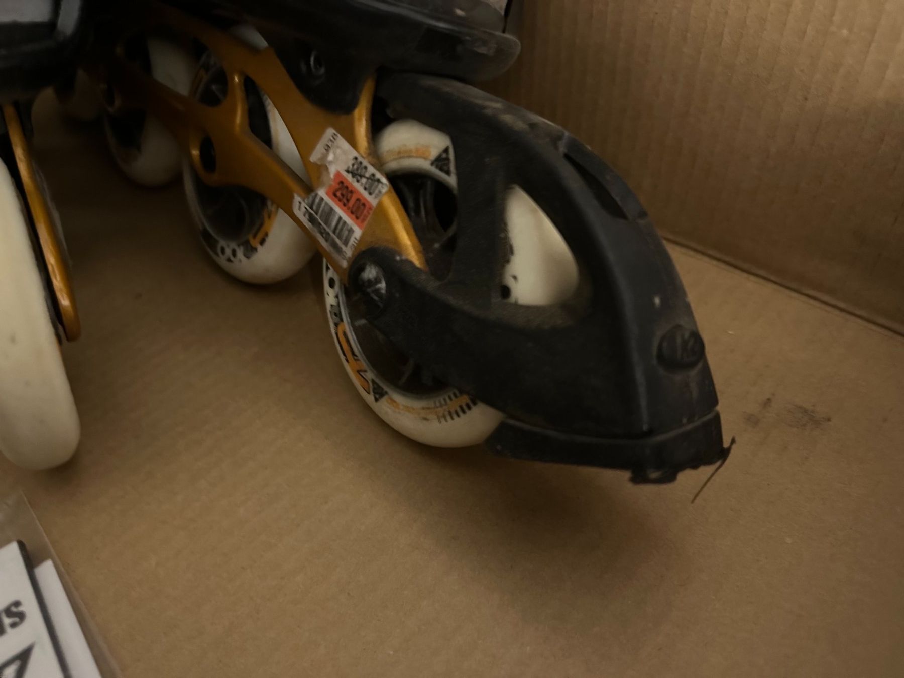 K2 Pattini in linea & Pattini a rotelle: Inlineskates Mach100 schwarz gold Grösse 44.5 – Usato da Bülach venduto da eugig5 5