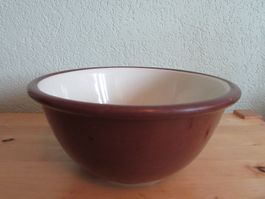 Rössler Teig Schüssel Schale aus Keramik, braun. 26cm