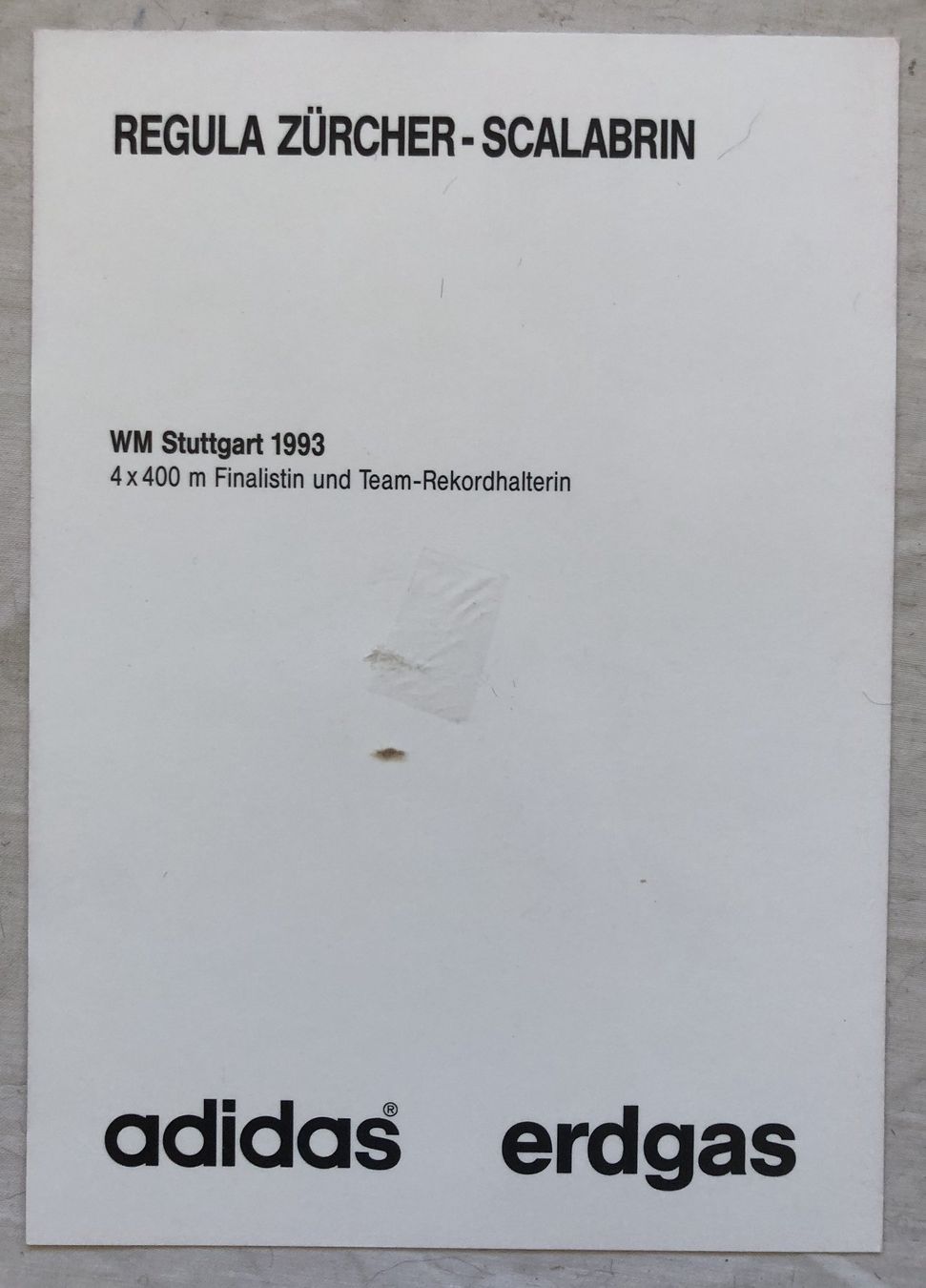 Autogramme: Orig. Autogramm - REGULA ZÜRCHER-SCALABRIN – Gebraucht aus Schaffhausen von durruti 1