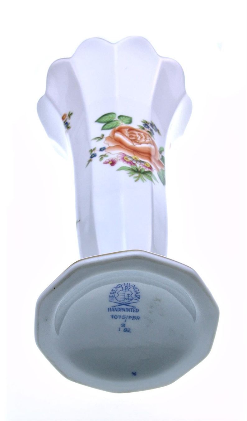 Herend Vasen & Gefässe: grosse Trumpetenvase Herend Ungarn PBR 7075 – Gebraucht aus Langenthal von Antik_Huesli 3