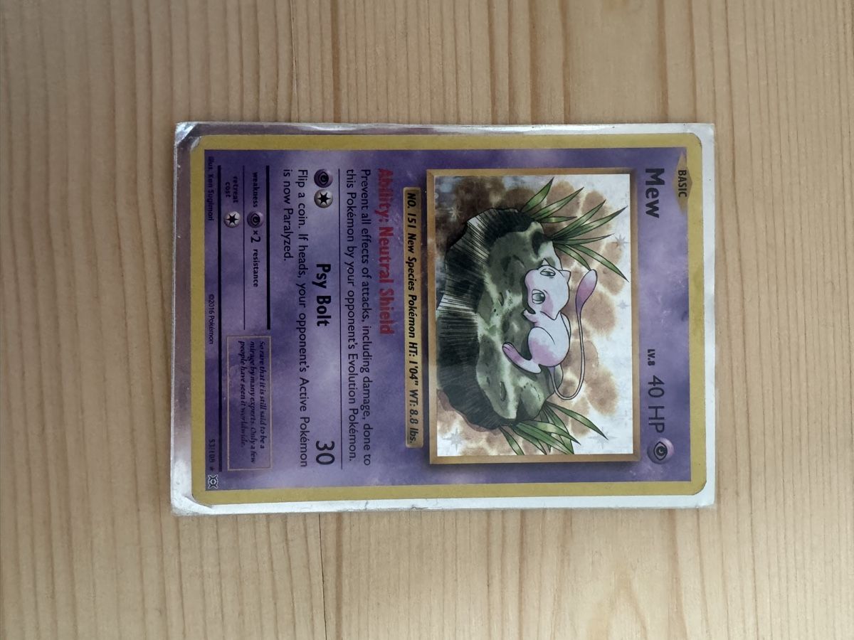 Pokémon Carte collezionabili: Mew Shiny Pokémon Karte 2016 – Usato da Zürich venduto da anemonetty