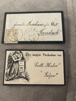 Antiker Trauerbrief Fam. Rennhaas 1880 mit Briefmarke