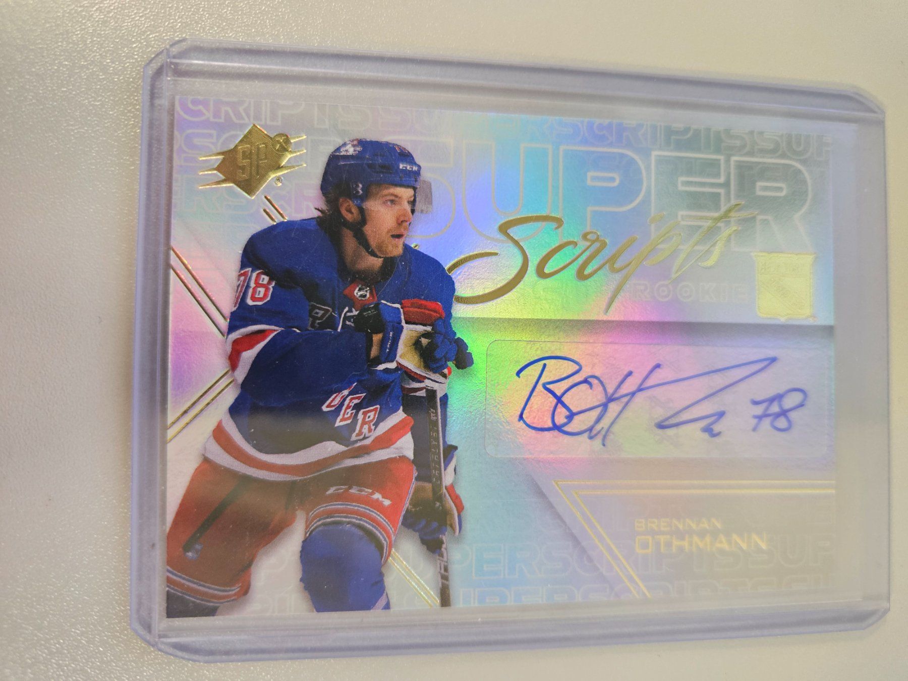 NHL Carte collezionabili: NHL 2024-25 SPx - Superscripts Auto B.OTHMANN NY Rangers – Usato da Arth venduto da Web_air1