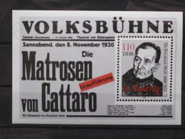 DDR 1988  Friedrich Wolf Block 96 **
