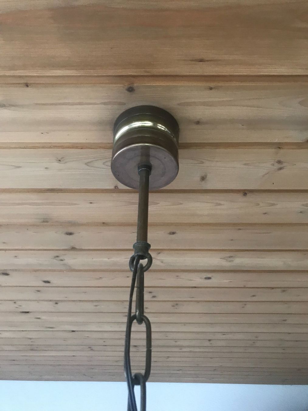 Kronleuchter & Deckenlampen: Hängelampe Messing / Glas – Gebraucht aus Biberist von longimanus3 3