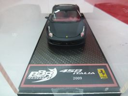 BBR  F 458 Italia -mattschwarz - ltd 120/150 in OriginalBox