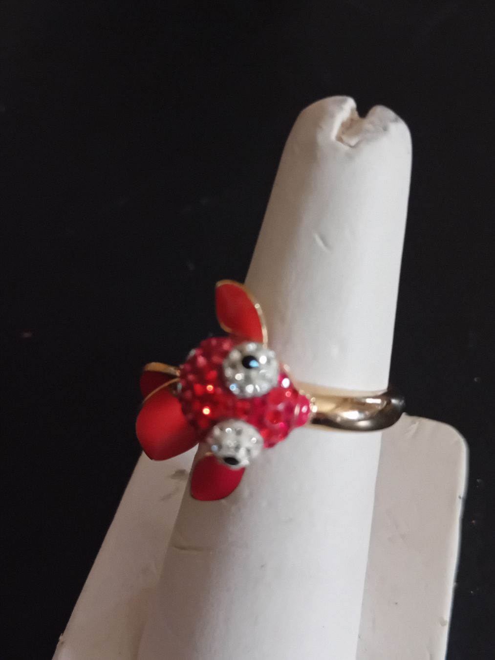 Swarovski Ringe: Anello pesce rosso Swarovski  – Gebraucht aus Biasca von Old_6blh 1