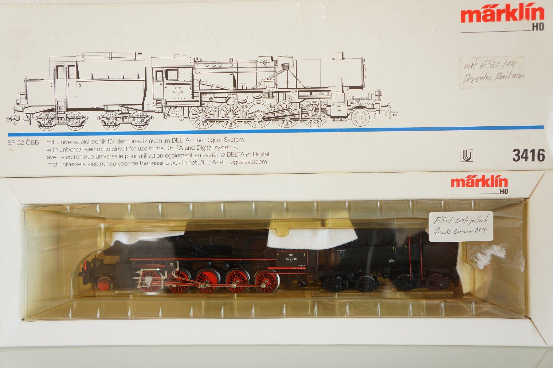 Märklin Trains électriques: Märklin 3416, ÖBB BR 52.7088, digital (ESU V4-Decoder) – D'occasion à Biel/Bienne par Pacific-13 8