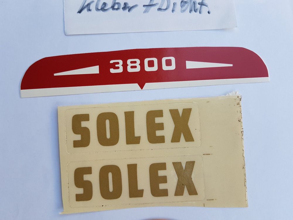 Autocollant Vintage Solex 3800 - Sticker Rétro Old School Pour Vélo Ou Cyclomoteur