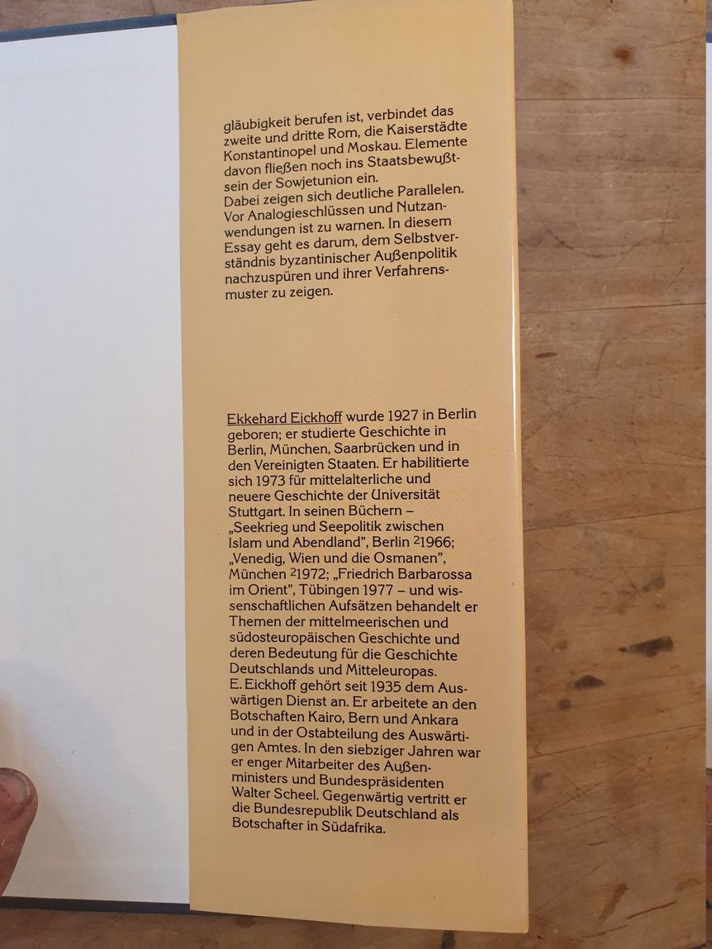 Libri: Macht und Sendung ekkehard Eickhoff Klett Cotta – Usato da Zürich venduto da loosebone 3
