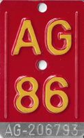 Velonummer AG 86